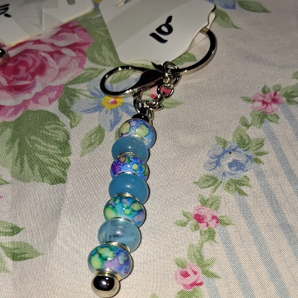 Colorful Beaded Keychain